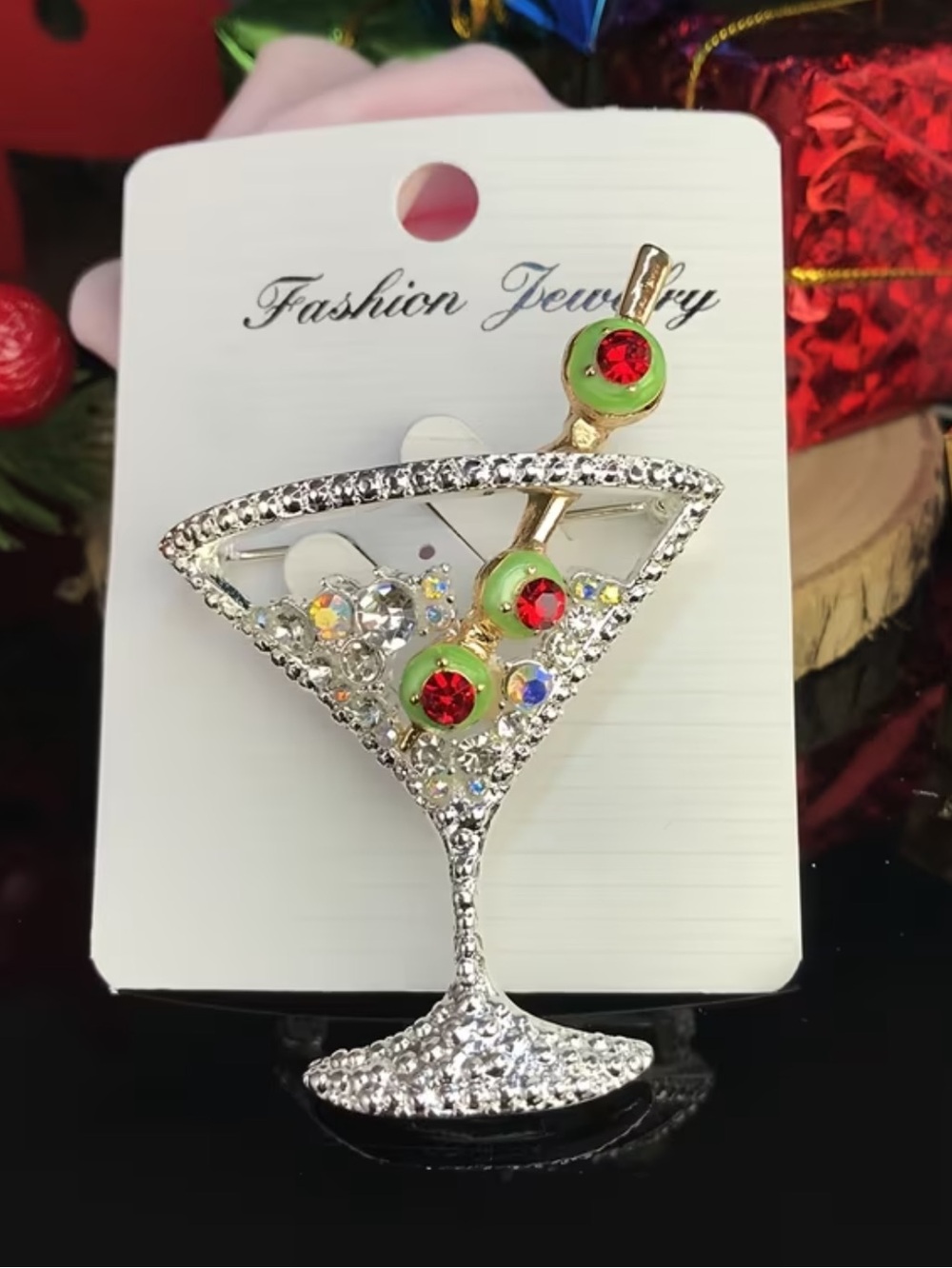 Tini Cocktail Brooch